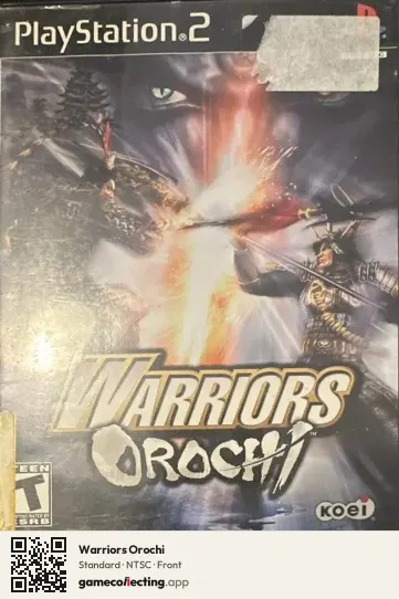 Warriors Orochi PlayStation 2, NTSC box front