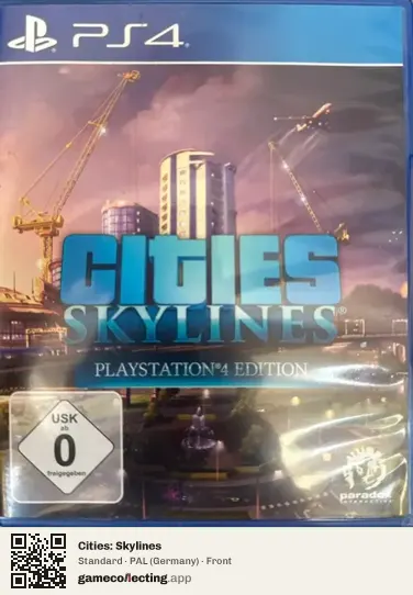 Cities: Skylines PlayStation 4, Germany box front