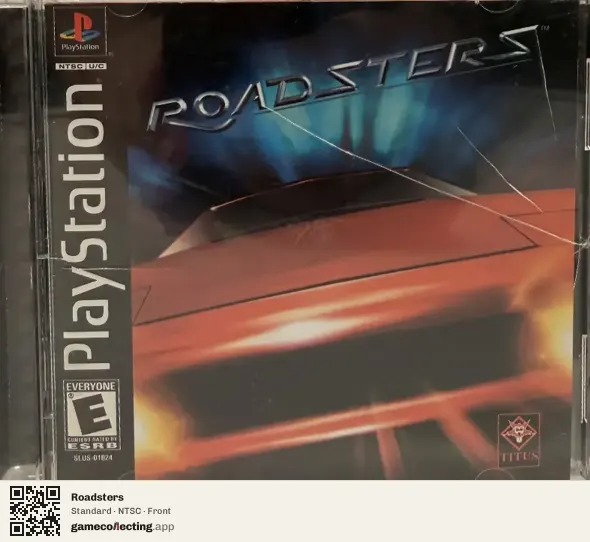 Roadsters PlayStation, NTSC box front