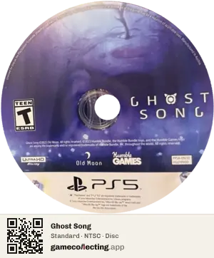 Ghost Song PlayStation 5, NTSC disc
