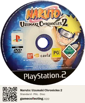 Naruto: Uzumaki Chronicles 2 PlayStation 2, PAL disc