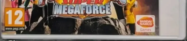 Power Rangers Super Megaforce, the PEGI square on its front