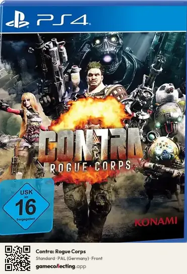 Contra: Rogue Corps PlayStation 4, Germany box front