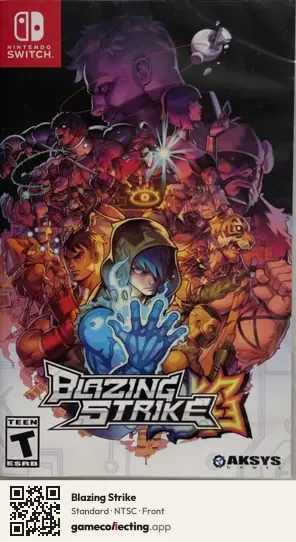 Blazing Strike Nintendo Switch, NTSC box front