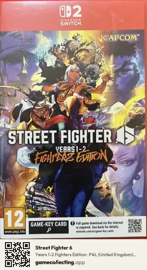 Street Fighter 6 Nintendo Switch 2, United Kingdom box front