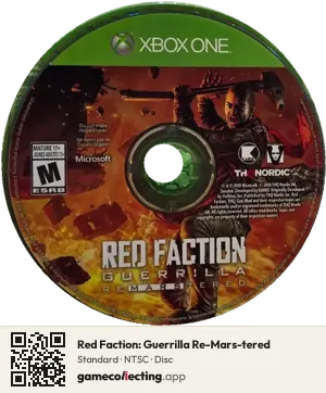 Red Faction: Guerrilla Re-Mars-tered Xbox One, NTSC disc
