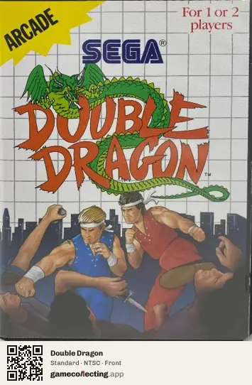 Double Dragon Sega Master System, NTSC box front