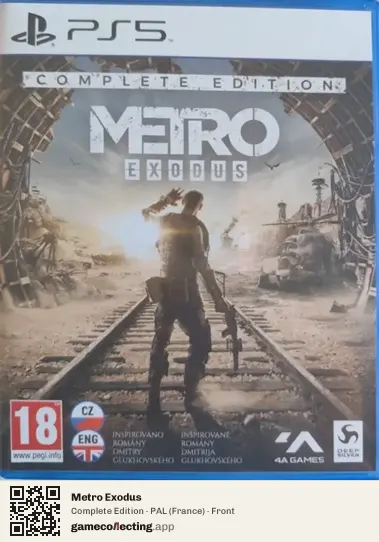 Metro Exodus PlayStation 5, France box front