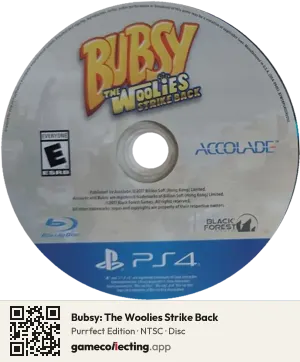 Bubsy: The Woolies Strike Back PlayStation 4, NTSC disc
