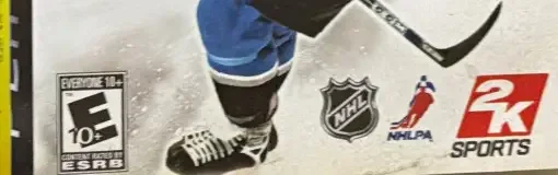 NHL 2K7, the ESRB box on its front