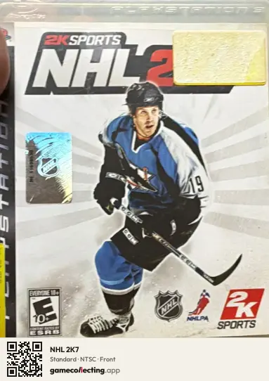 NHL 2K7 PlayStation 3, NTSC box front