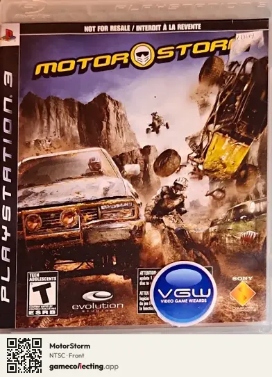 MotorStorm PlayStation 3, NTSC box front