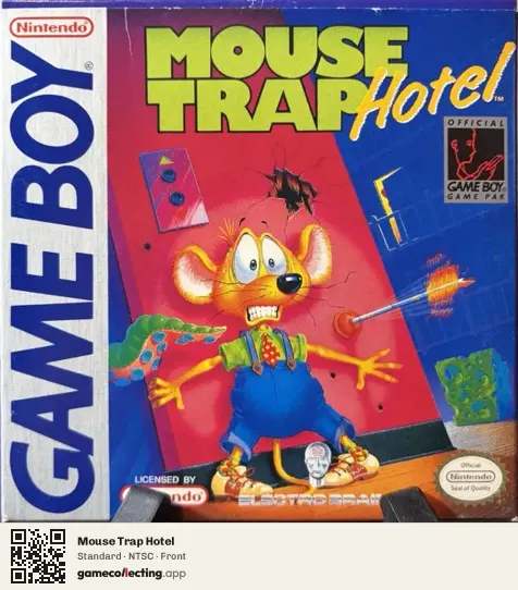Mouse Trap Hotel Game Boy, NTSC box front