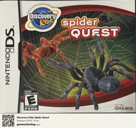 Discovery Kids: Spider Quest Nintendo DS, NTSC box front