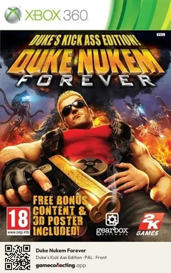 Duke Nukem Forever Xbox 360, PAL box front