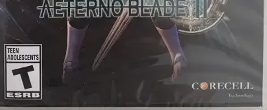 AeternoBlade II, the ESRB box on its front