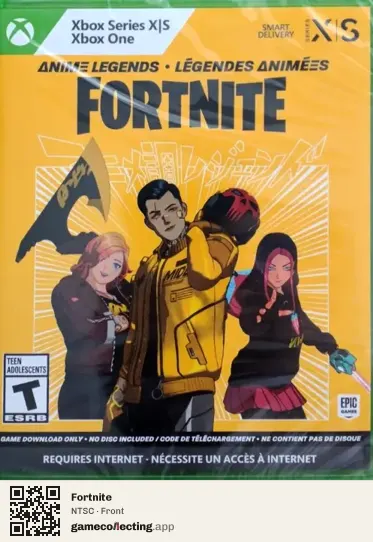Fortnite Xbox Series X, NTSC box front