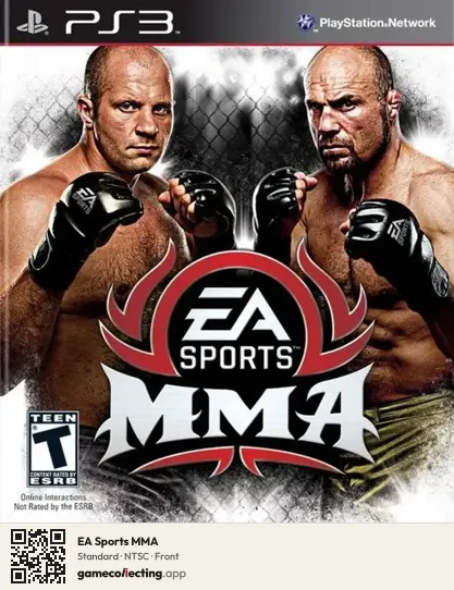EA Sports MMA PlayStation 3, NTSC box front