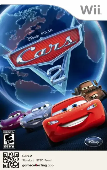 Cars 2 Nintendo Wii, NTSC box front