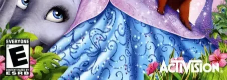 Barbie as the Island Princess, the ESRB box on its front