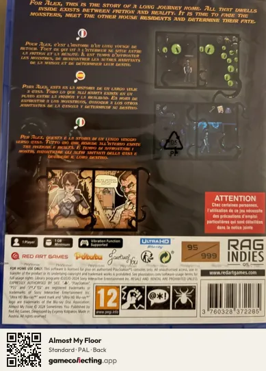 Almost My Floor PlayStation 5, PAL box back