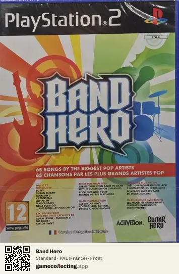 Band Hero PlayStation 2, France box front
