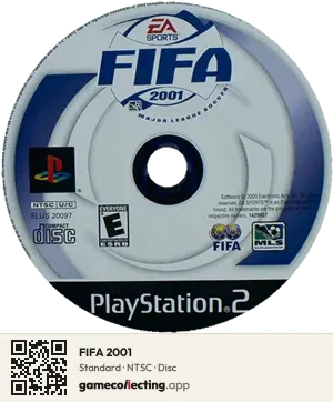 FIFA 2001 PlayStation 2, NTSC disc