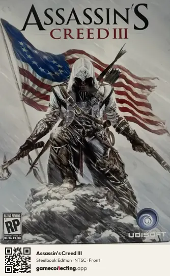 Assassin's Creed III Xbox 360, NTSC box front