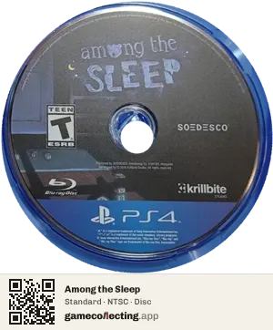 Among the Sleep PlayStation 4, NTSC disc