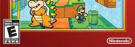 Super Paper Mario, the ESRB box on its front
