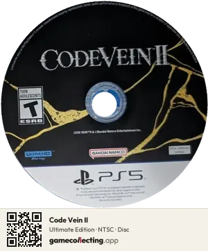 Code Vein II PlayStation 5, NTSC disc