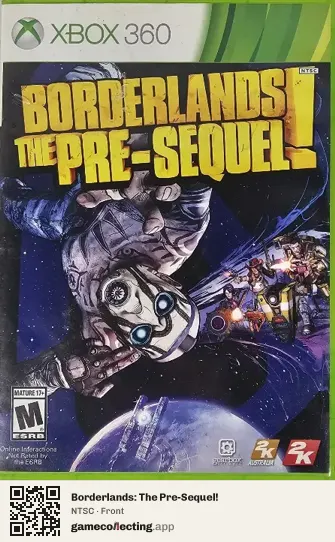 Borderlands: The Pre-Sequel! Xbox 360, NTSC box front