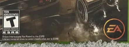 Need for Speed: The Run, the ESRB box on its front