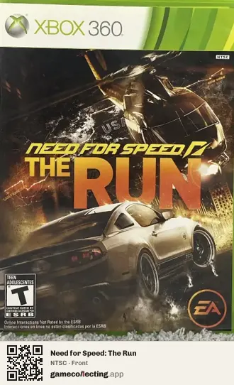 Need for Speed: The Run Xbox 360, NTSC box front