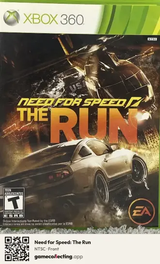 Need for Speed: The Run Xbox 360, NTSC box front