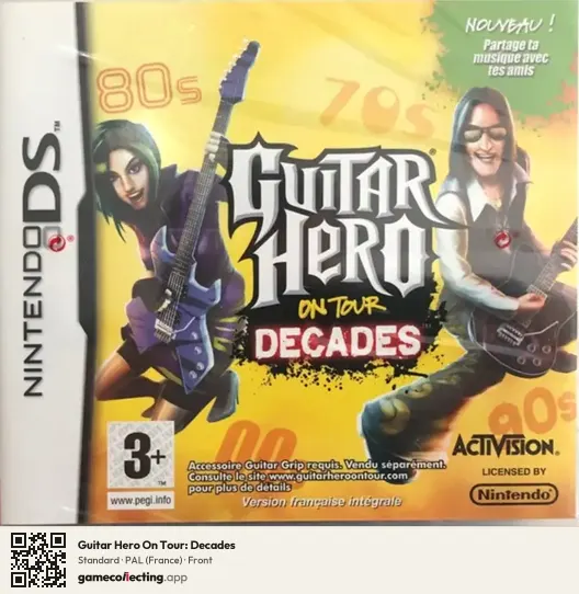 Guitar Hero On Tour: Decades Nintendo DS, France box front