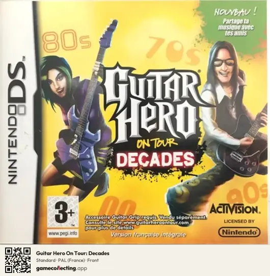 Guitar Hero On Tour: Decades Nintendo DS, France box front