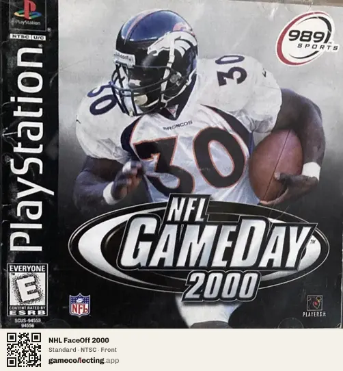NHL FaceOff 2000 PlayStation, NTSC box front