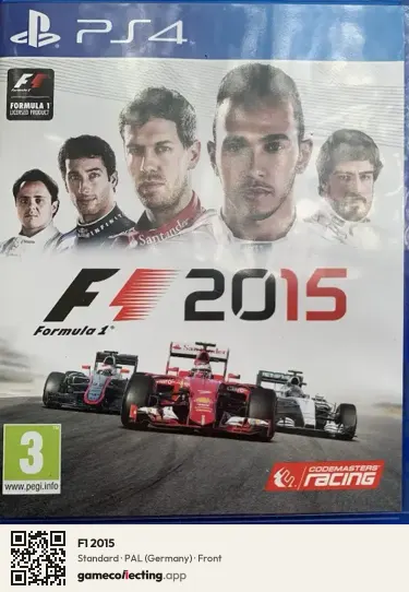 F1 2015 PlayStation 4, Germany box front