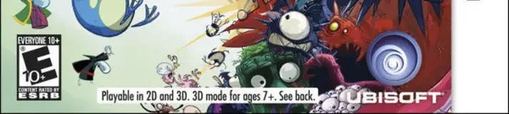 Rayman Origins, the ESRB box on its front