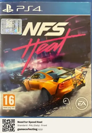 Need for Speed Heat PlayStation 4, Italy box front
