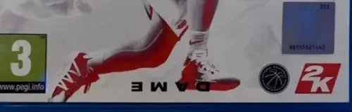 NBA 2K21, the PEGI square on its front