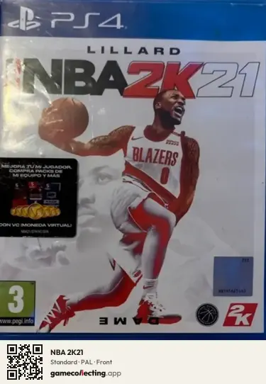 NBA 2K21 PlayStation 4, PAL box front