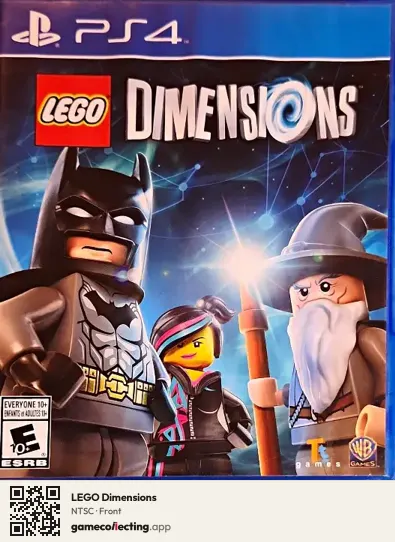 LEGO Dimensions PlayStation 4, NTSC box front
