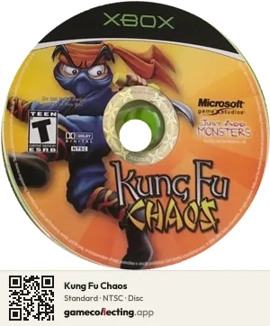 Kung Fu Chaos Xbox, NTSC disc