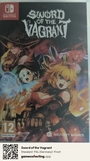 Sword of the Vagrant Nintendo Switch, Germany box front