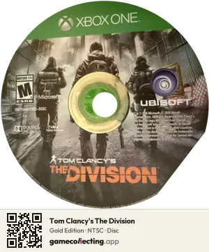 Tom Clancy's The Division Xbox One, NTSC disc