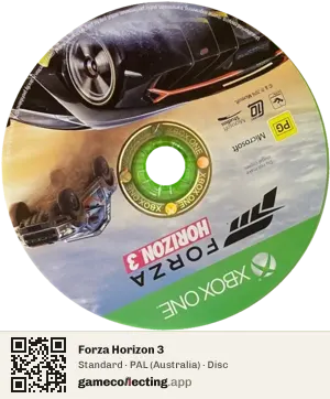 Forza Horizon 3 Xbox One, PAL disc