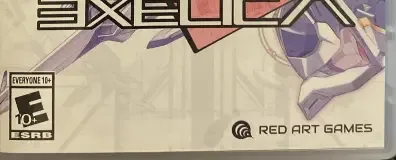 TriggerHeart Exelica, the ESRB box on its front