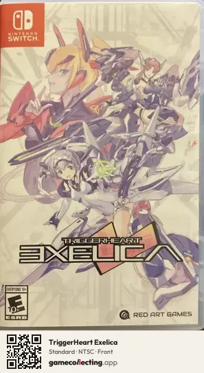 TriggerHeart Exelica Nintendo Switch, NTSC box front